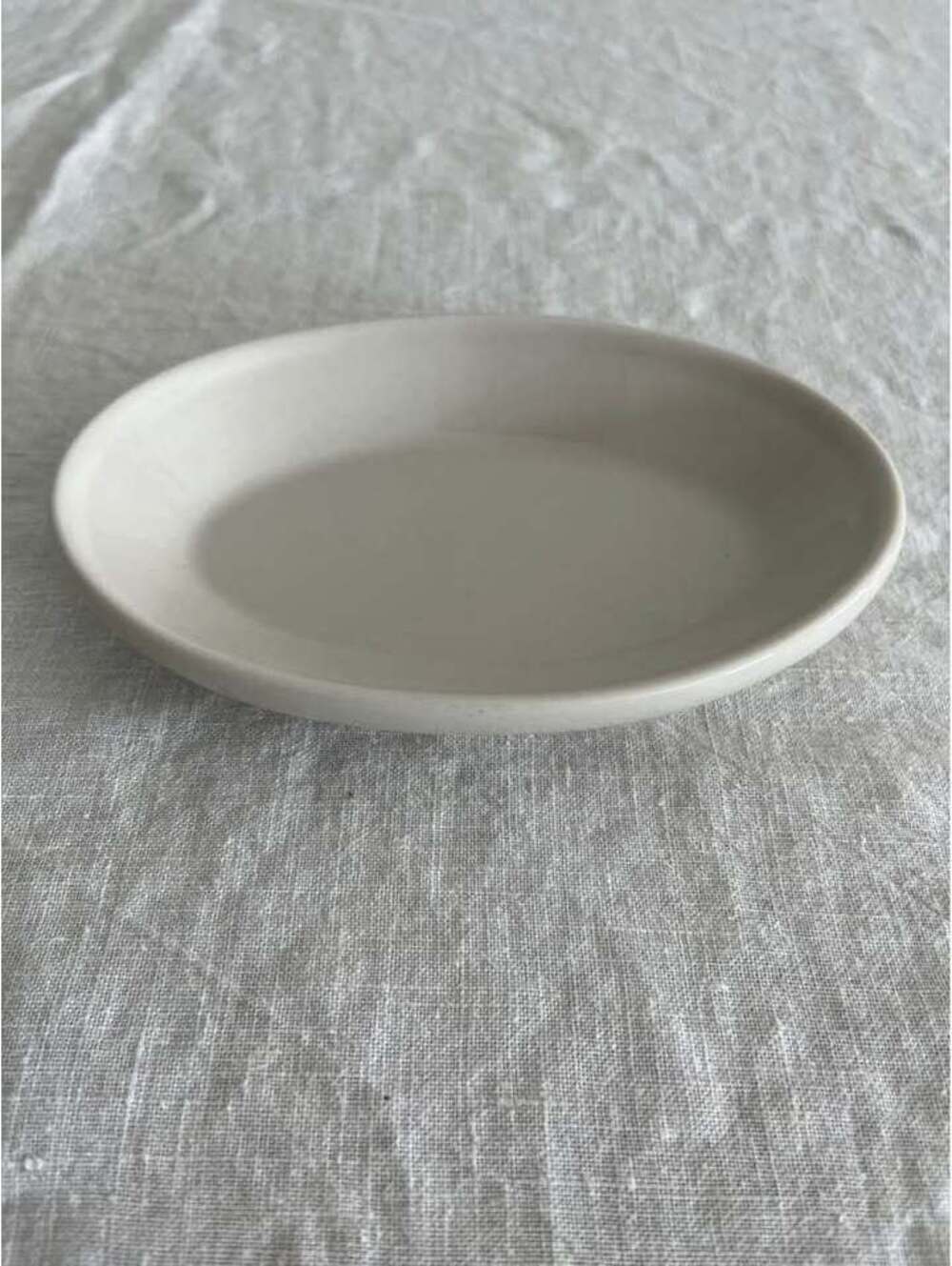Vintage oval ceramic soap dish